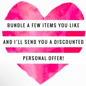 Bundle and Get a Private Discount Plus Save on Shipping! 💗
